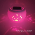 Pumpkin Ceramic Solar Lawn Lamp